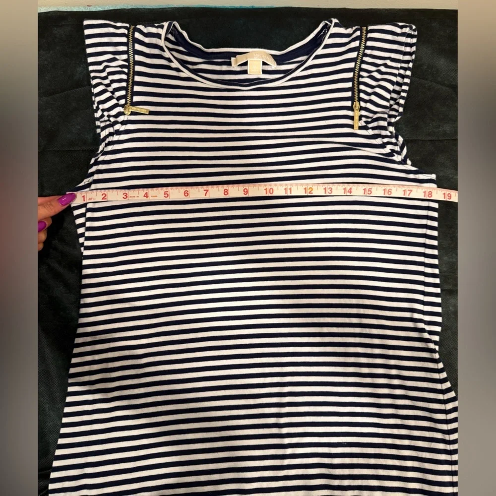 🔥Michael Kors Navy and white Womens Dress Size M EUC 🔥